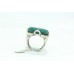 Handmade Unisex Inscription Ring 925 Sterling Silver Green Onyx Natural Gemstone